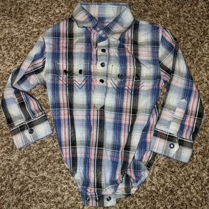 Plaid toddler bottom down
